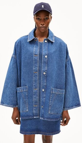 Thumbnail - ARMEDANGELS DRAAPY - Damen Jeansjacke aus Bio-Baumwoll Mix