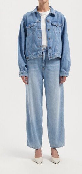 MUD Jeans Damen Jeans "Fran Jacket - Stone Vintage"