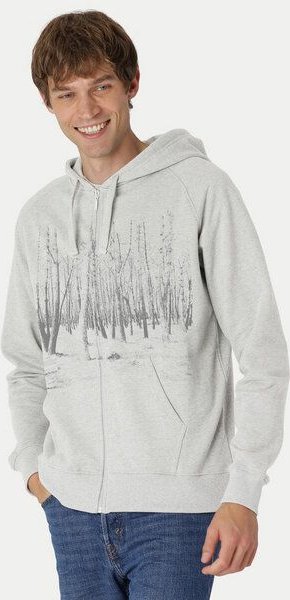 Peaces.bio - handbedruckte Biomode Herren Zip-Hoodie Woodland