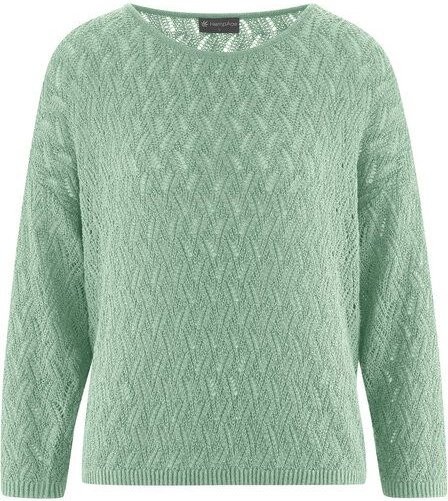 HempAge Ajoure Pullover Hanf/Biobaumwolle