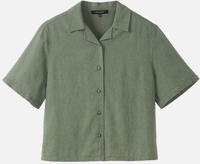 Damen Bluse aus Leinen und LENZING ECOVERO Viskose Mix - CAMELLIA - recolution