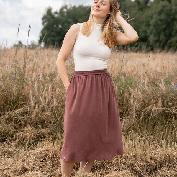 Vresh Clothing Velipa - Midi Rock aus Tencel-Mix