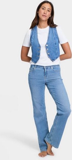 FUTURE:PEOPLE. 06:00 WIDE LEG - MID WAIST- Damen Jeans aus leichtem Stretch-Denim aus Bio-Baumwoll/ Tencel-Mix (30600 1 ...