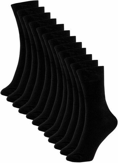 Thumbnail - flat design by Mareike Kriesten 12 Paar Business-Socken aus Bio-Baumwolle schwarz, fair hergestellt