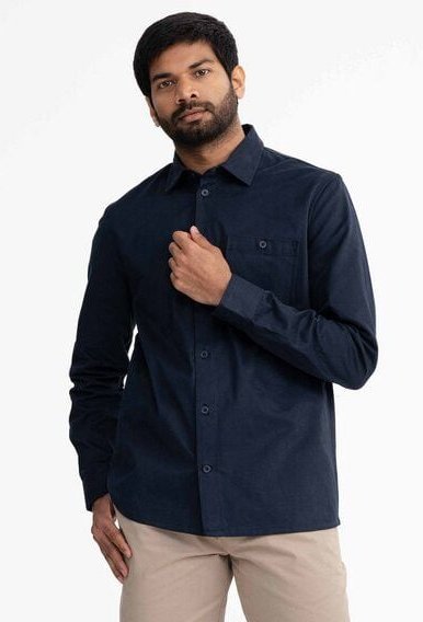 Twill Hemd ASHUTOSH | von MELA | Fairtrade & GOTS zertifiziert