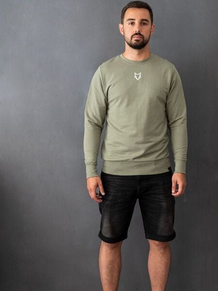 Pullover Fuchs Unisex olivgrün VEROIKON