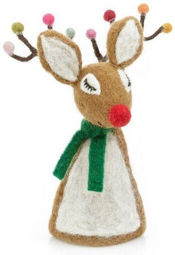 felt so good Weihnachtsbaumspitze Frecher Rudolph aus Filz