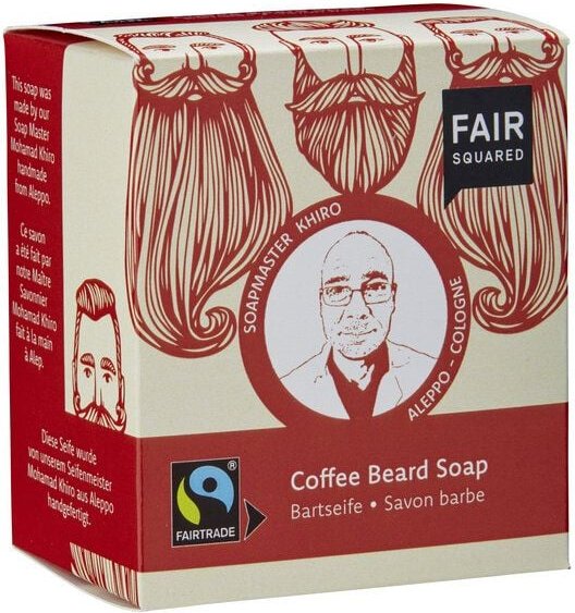 FAIR SQUARED Coffee Beardsoap / Bartseife 2x80gr.