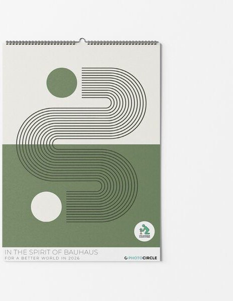 Photocircle Bauhaus Kalender 2025 / Wandkalender mit ikonischen Bauhaus Designpostern