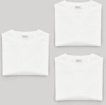 SANVT Das Perfekte T-Shirt - Weiss (3 Pack)