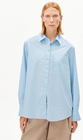 ARMEDANGELS LOOSE POPLIN Damen Bluse aus Bio-Baumwolle