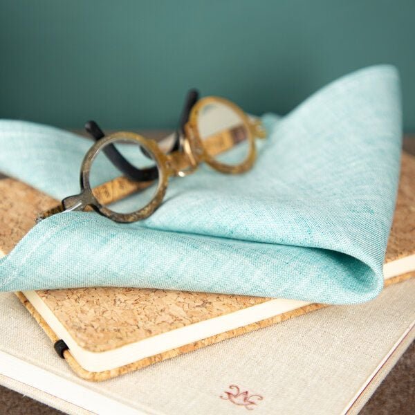 nahtur-design Brillenputztuch aus Bioleinen | waschbar | 25x25 cm