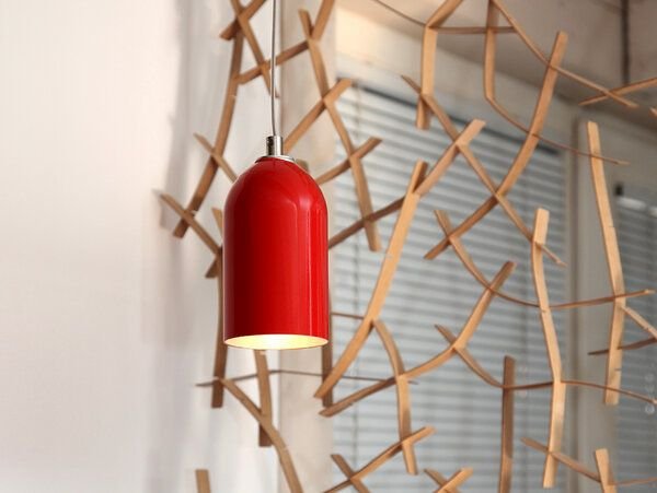 werkvoll by Lena Peter Upcycling Feuerlöscher Hängeleuchte FIRELIGHT rot