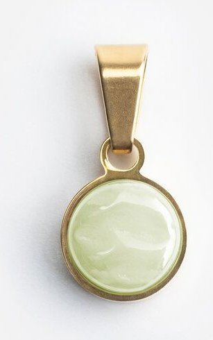 ALEXASCHA Kettenanhänger aus Glas | Mix & Match Charms | Gold