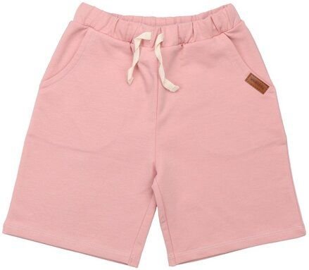 Kinder Shorts GOTS zertifiziert, rosa „Silver Pink“, Kordelbund, Bio-Baumwolle, weich – Walkiddy