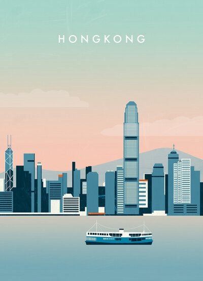 Photocircle Wandbild / Kunstdruck / Poster / Leinwand - Hongkong