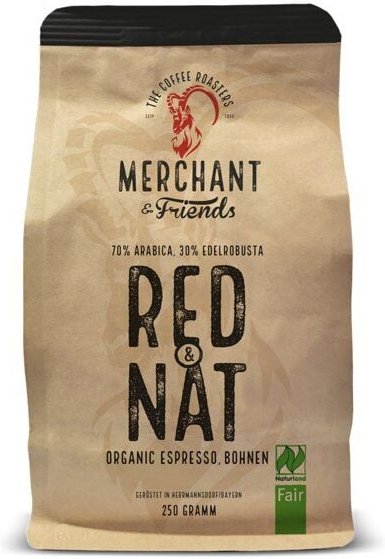 Merchant & Friends Merchant's Red & Nat Bio Espresso ganze Bohne 250g