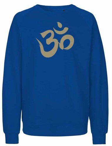 Peaces.bio - handbedruckte Biomode Bio Damen Sweatshirt Loose Fit Om