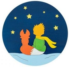 BeWooden Holzdekoration der Prinz und der Fuchs