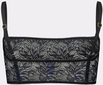 erlich textil Iconic Lace bügelloses Bandeau Bralette mit Spitze aus abbaubarem Polyamid, made in Europe