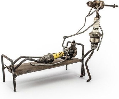 Moogoo Creative Africa Zündkerzen-Figur | verschiedene Berufe & Hobbies | Upcycled & handgemacht