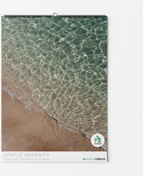 Photocircle Simple Serenity Kalender 2026 – Nachhaltiger Boho-Wandkalender
