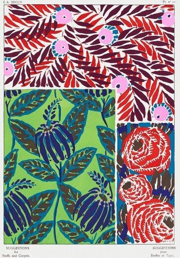 Photocircle Poster / Leinwandbild - E. A. Séguy: Blumenmuster