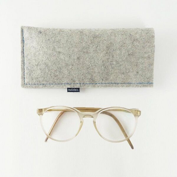 matilda k. manufaktur Brillenetui aus Wollfilz zum Einstecken in verschiedenen Farben 'justus'