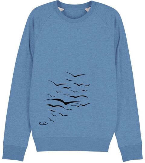 Human Family Bio Herren Sweatshirt "Practice - Free Birds" in 5 Farben