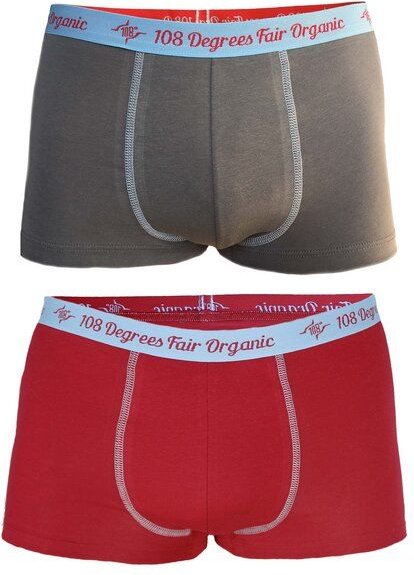 108 Degrees 4er Mix Pack Herren Retro Pants GOTS, Fairtrade