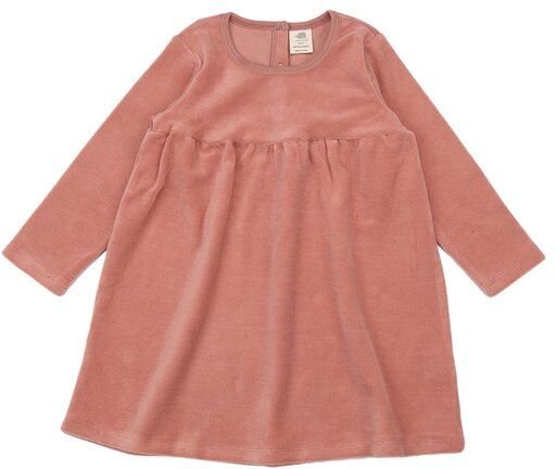 Langarmkleid Bio Baumwolle Pink Walkiddy - Nachhaltig, GOTS-zertifiziert, umweltfreundlich, allergikerfreundlich, elasti...