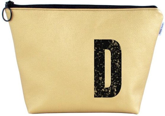 Thumbnail - renna deluxe Kulturtasche und Kosmetiktasche personalisiert mit Monogramm GOLD
