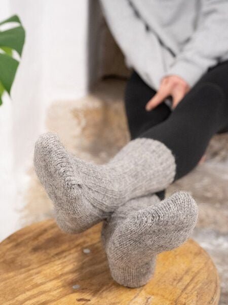 FUXBAU Alpaka Schafwollsocken
