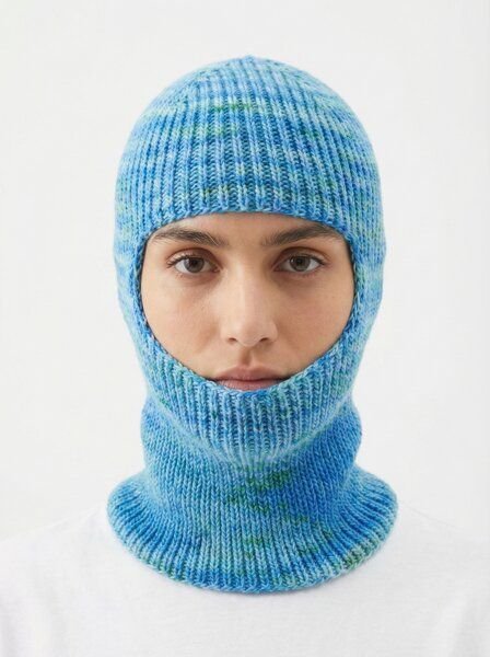 KnitToChange Handgestrickte Balaclava aus weichem Effektgarn – verschiedene Farben