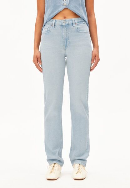 ARMEDANGELS CARENAA Damen Straight Jeans Bio-Baumwoll Mix Comfort Stretch