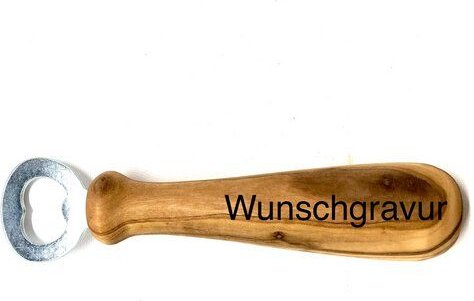 Olivenholz erleben Flaschenöffner Big Boy mit Griff aus Olivenholz
