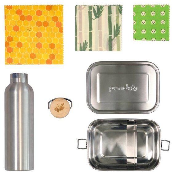 pandoo Set für unterwegs | nachhaltige Alternativen für unterwegs