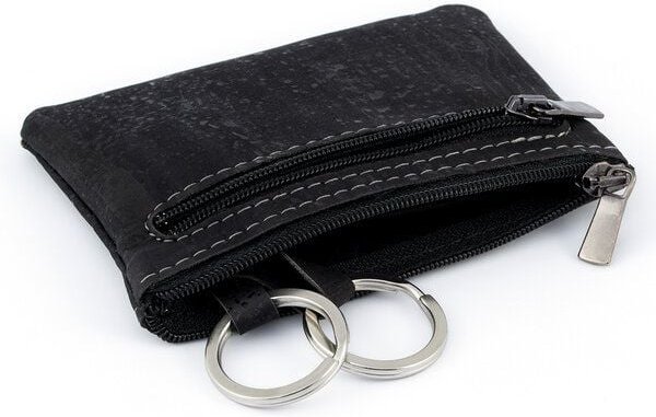 Simaru Schlüsseletui "UDINE" aus Kork mit 2 Schlüsselringen und Geldfach