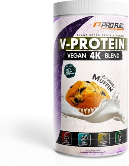 ProFuel Veganes Proteinpulver - Blueberry Muffin | optimale Wertigkeit, laktosefrei