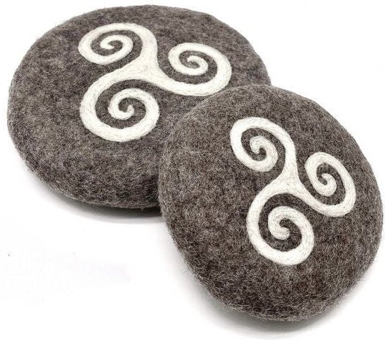 Wooliie Karma Frisbee – Handgefertigtes Spielzeug aus 100 % naturbelassener Schurwolle