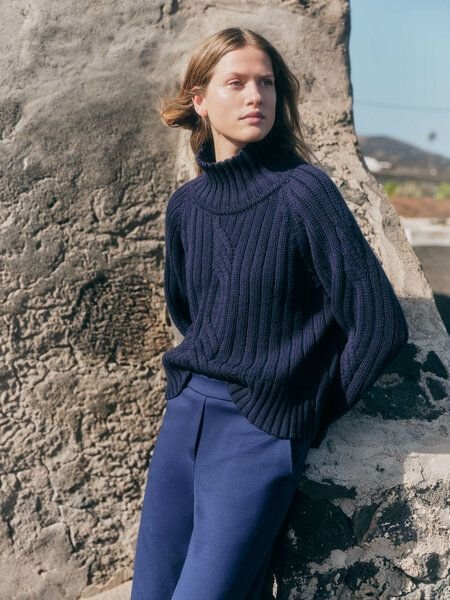 LANIUS Rippenpullover