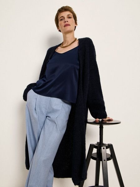 LANIUS Strickmantel aus Alpakawolle und Schurwolle