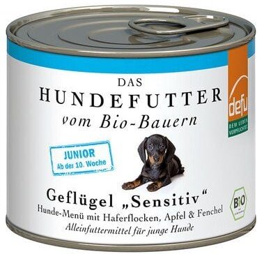 Thumbnail - defu Bio Hundefutter Junior Menü Geflügel *Sensitiv*