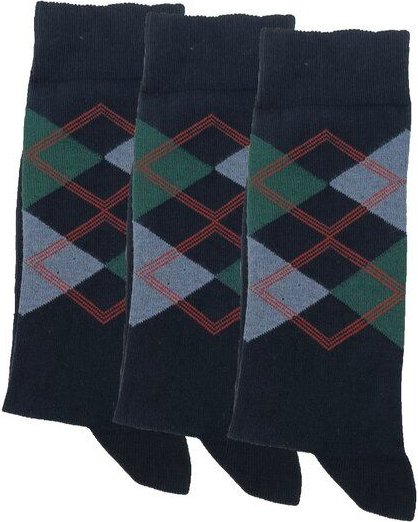 Opi & Max Argyle Pattern Biobaumwolle Socken