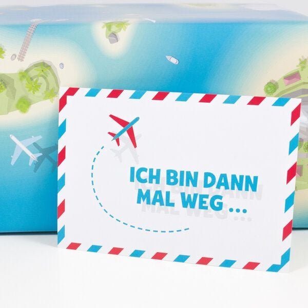 Bow & Hummingbird Postkarte "Ich bin dann mal weg"