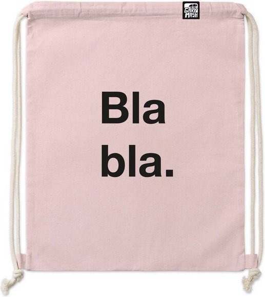GARY MASH Gym Bag Bla bla. aus extra robuster Biobaumwolle