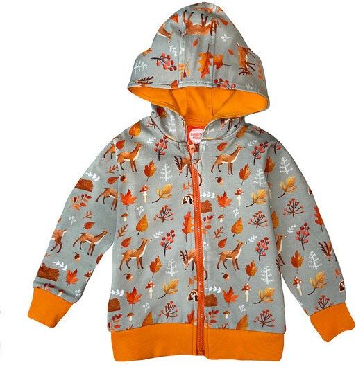 Curious Stories Hoodie Zipped für Kinder aus Bio-Baumwolle "Reh"