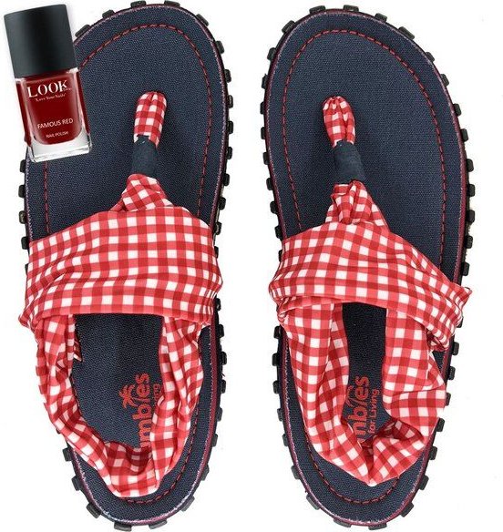 GUMBIES Set - Nachhaltige Zehensandalen mit veganem Nagellack