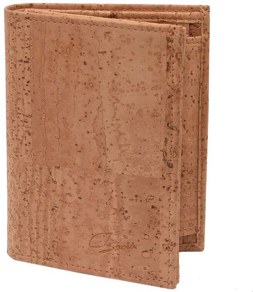 Simaru Herren Geldbörse aus Kork Portemonnaie mit RFID–Schutz stabil & wasserabweisend