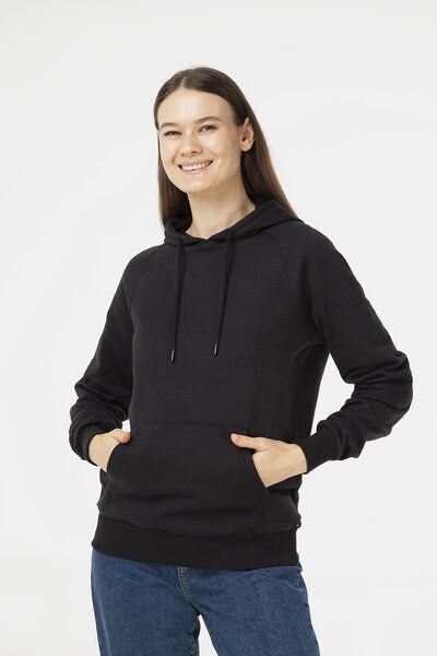 Evermind Unisex Raglan Hoodie aus Bio-Baumwolle